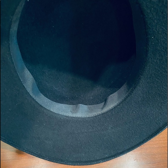 🌟HP🌟ANTQ 1920s Black Wool Wide Brim Hat - Picture 10 of 11